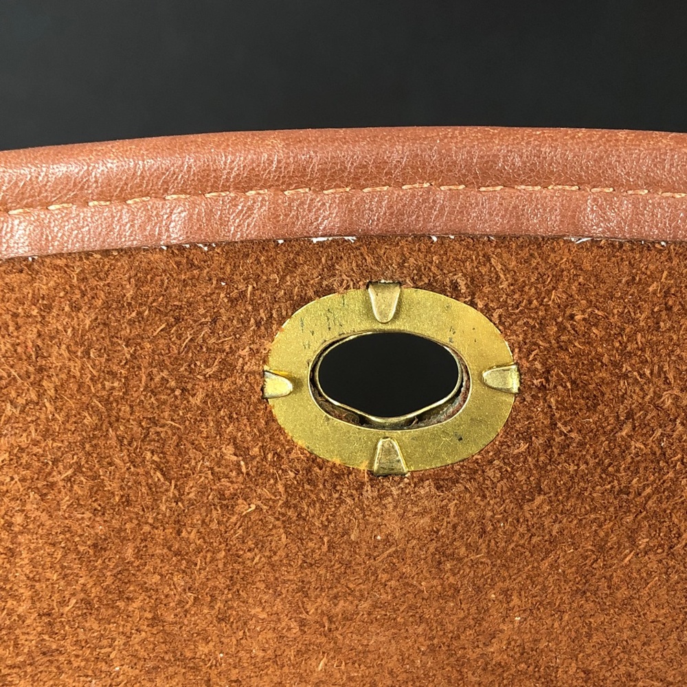 Coach Taft Vintage Bag British Tan USA 1996 #9980 Glovetanned Leather AMAZING - Picture 9 of 17